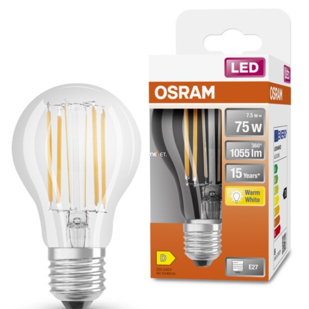 Osram E27 LED Star 7,5W 1055lm 2700K alb cald 300° - înlocuire bec 75W