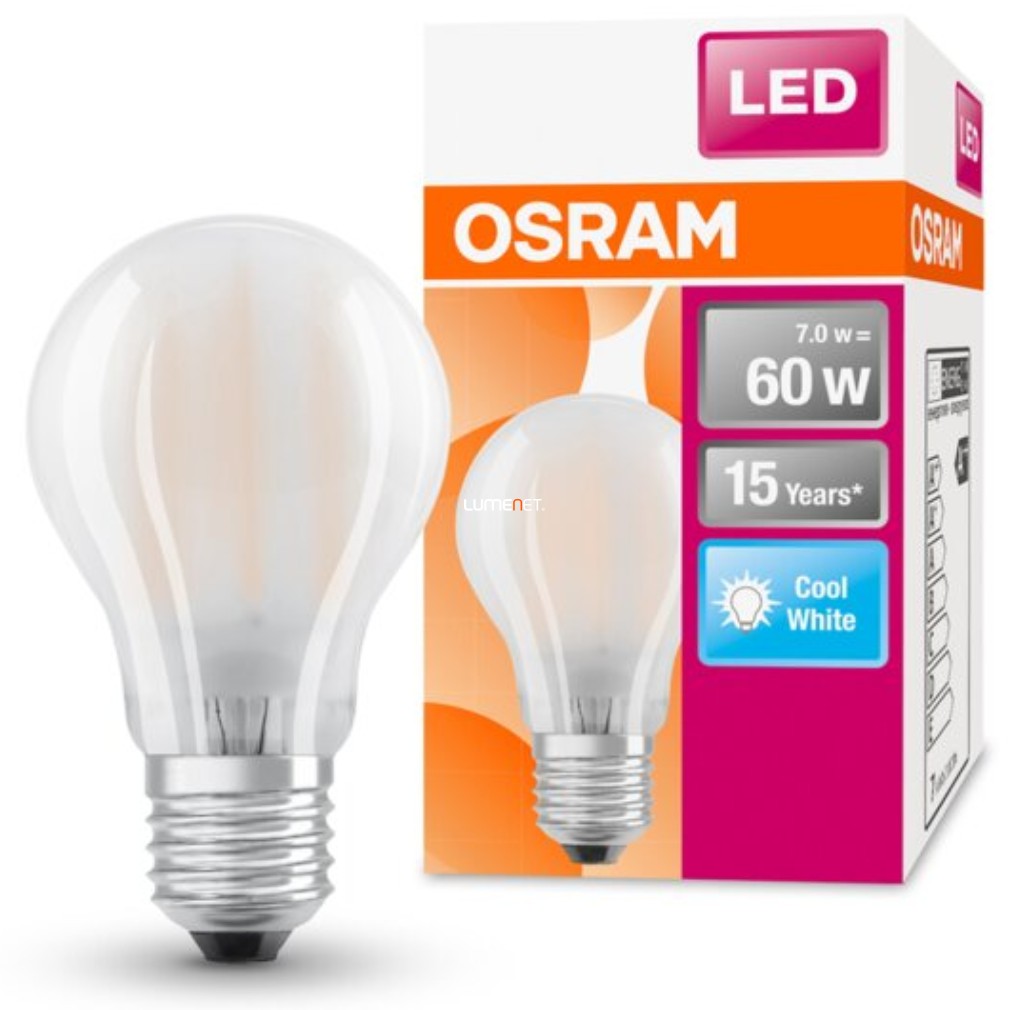 Osram E27 LED Star 6.5W 806lm 4000K alb rece 300° opal - înlocuire bec 60W