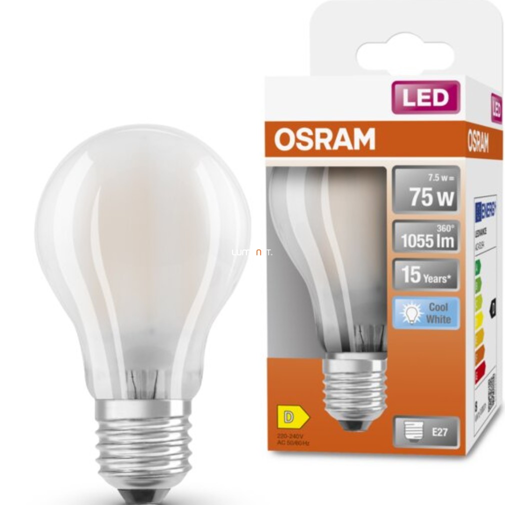 Osram E27 LED Star 7.5W 1055lm 4000K alb rece 300° opal - înlocuire bec 75W