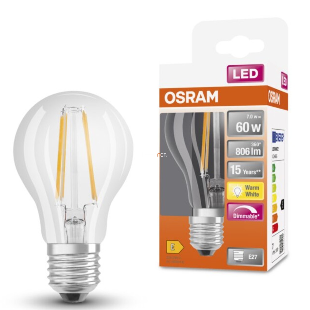 Osram E27 LED SStar 8.5W 806lm 2700K alb cald, reglabil 320° - înlocuiește becul de 60W