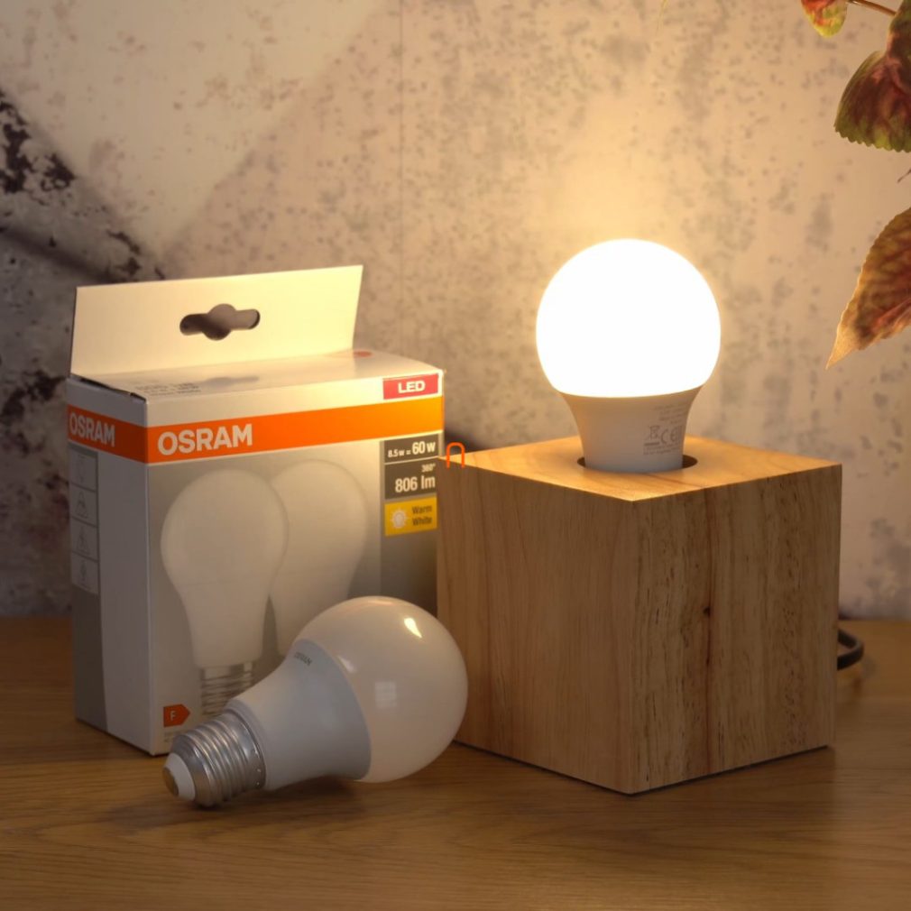 Osram E27 LED Value Classic 8,5W, 806 lm, 2700 K, înlocuiește becul de 60 W (2 bucăți)