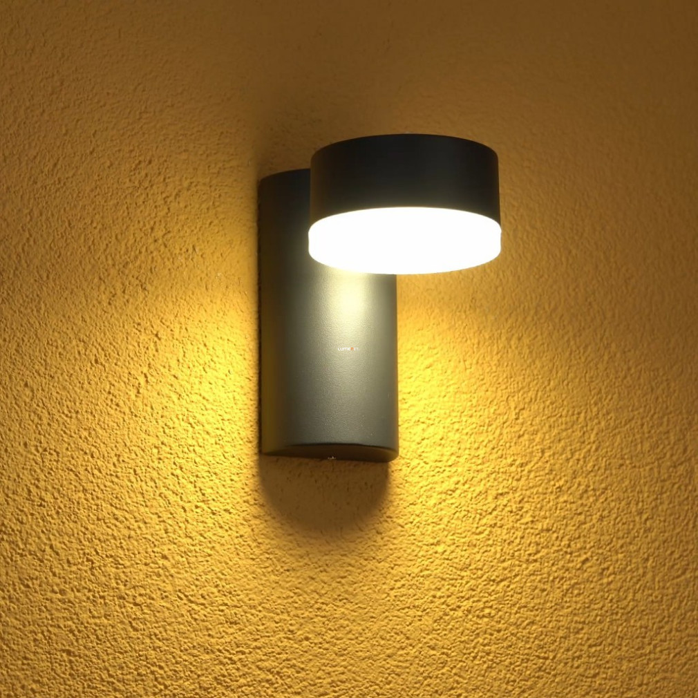 Ledvance Endura Style Spot Round 8W 3000K IP44, lampă LED gri pentru exterior, montare pe perete