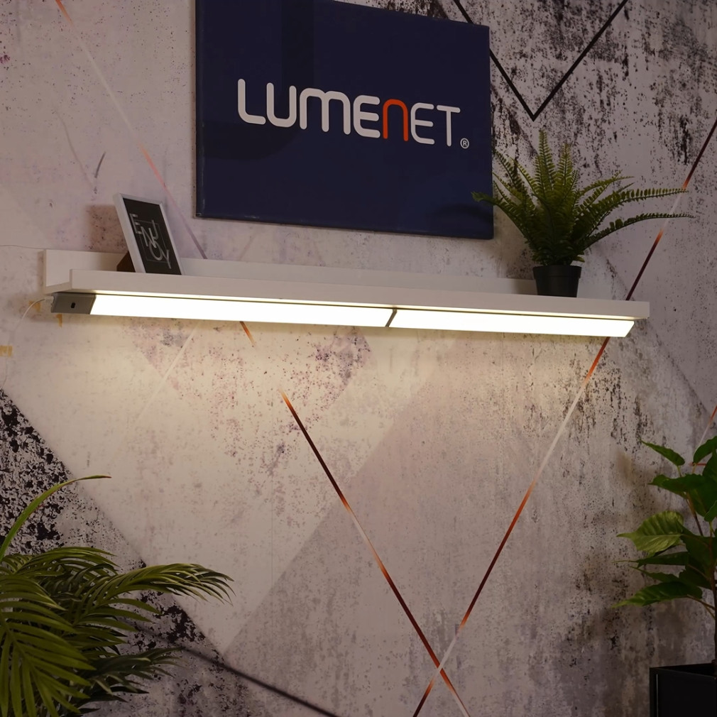 Ledvance Cabinet LED colț două lumini 12W 3000K 800lm 800lm 550mm IP20 reglabil senzor LED lumina, 2pcs / pachet