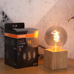   Osram Vintage Globe E27 4W 140lm 1800K, fum - înlocuiește becul de 16W