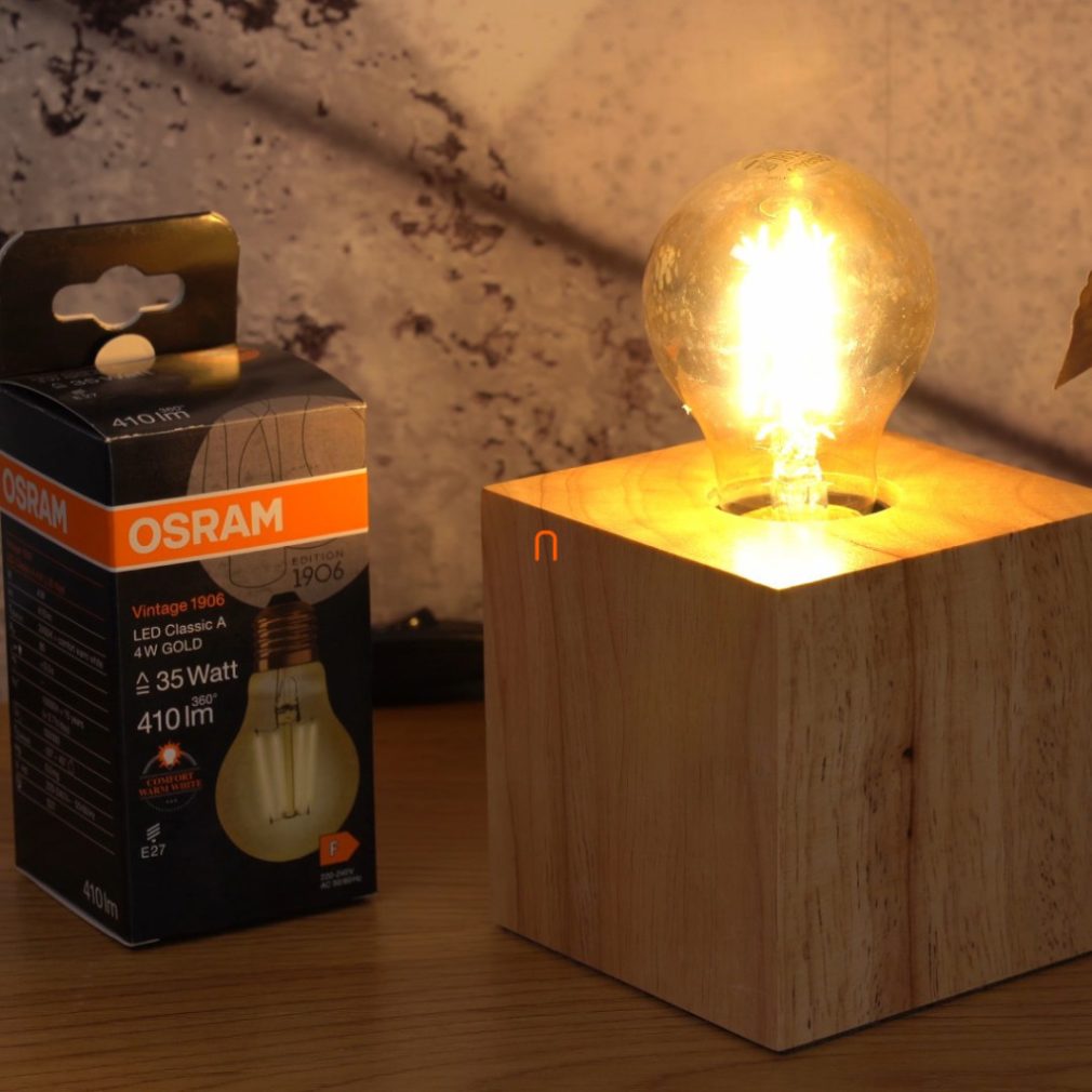 Osram E27 LED Vintage Gold 4W 410lm 2400K alb cald - înlocuiește becul de 35W