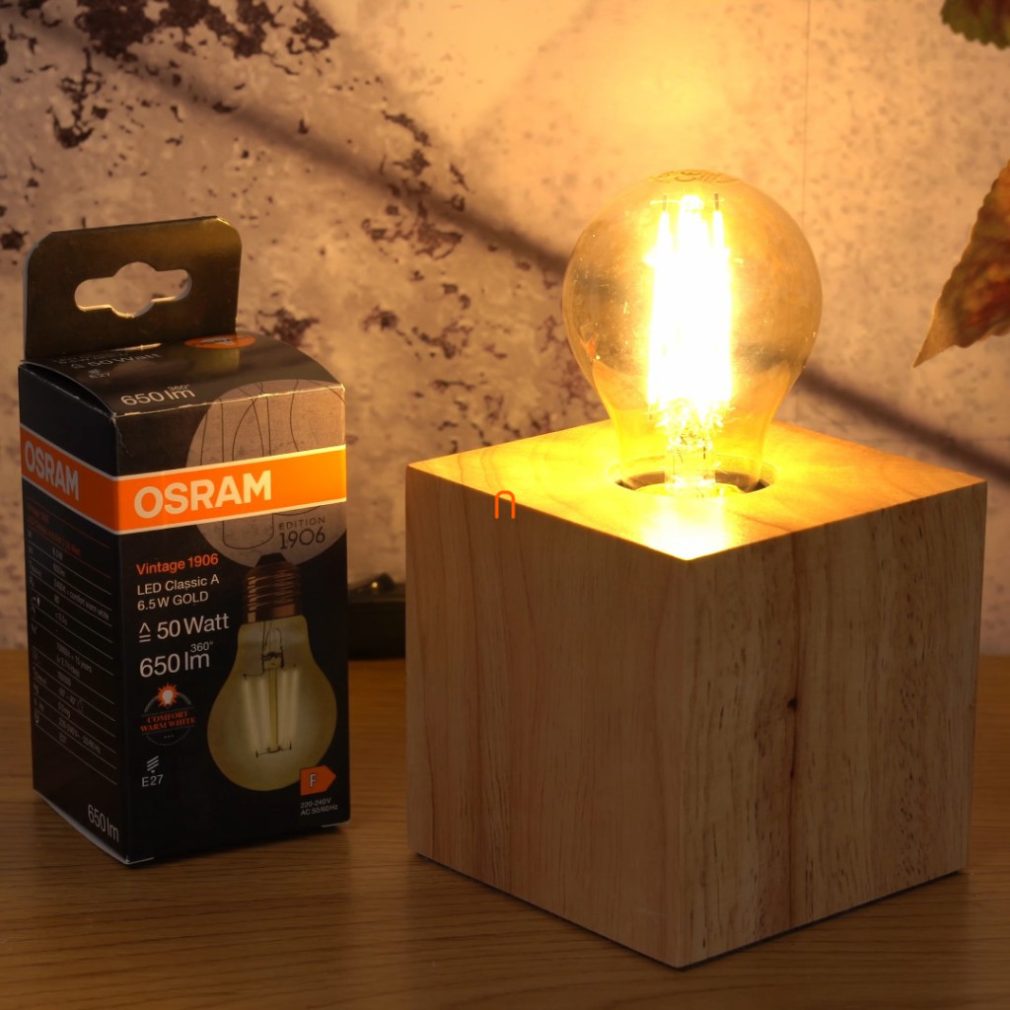 Osram Vintage A E27 6,5W 650lm 2400K, chihuahua - în locul becurilor de 50W