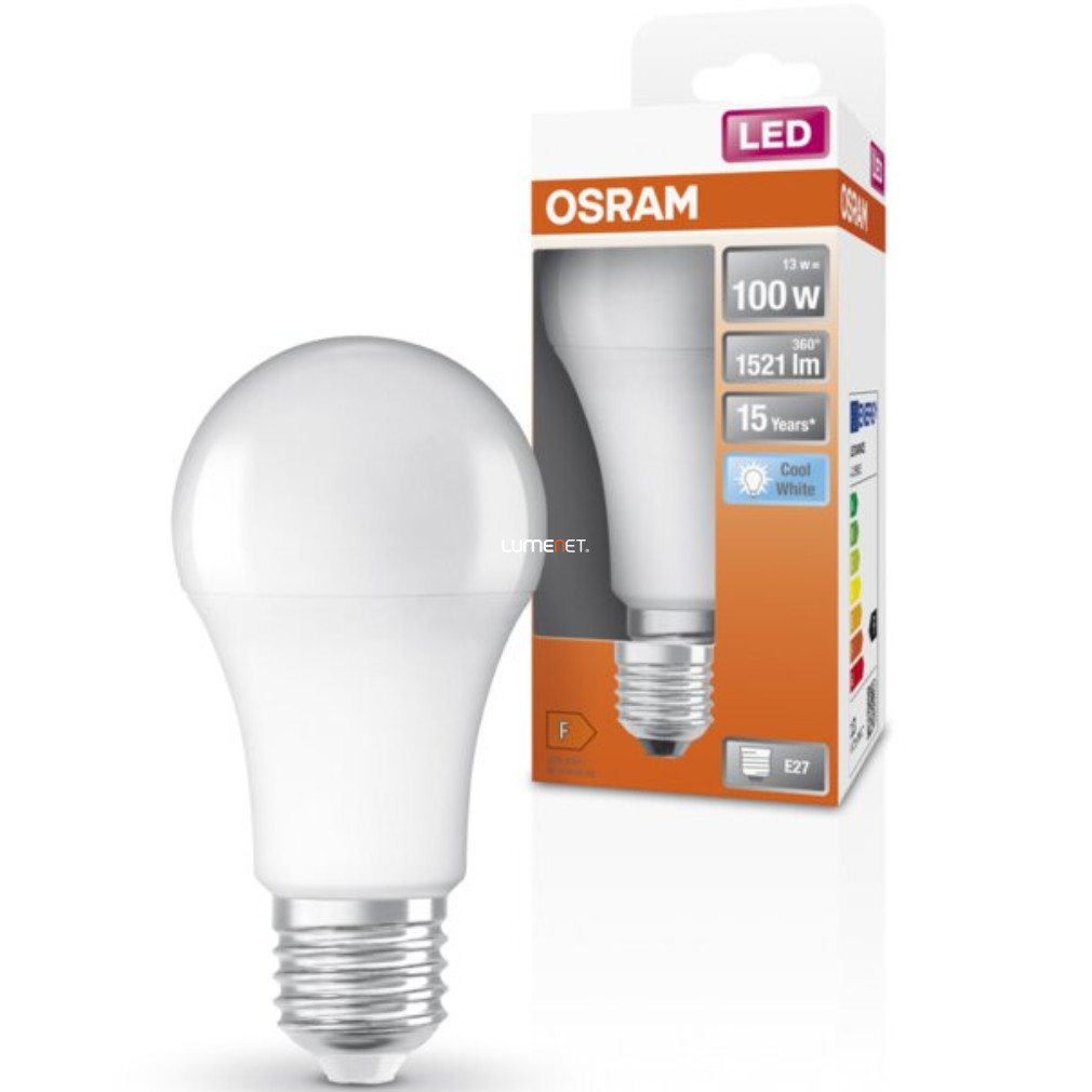 Osram E27 LED Star 13W 1521lm 4000K alb rece 200° - 100W înlocuire bec