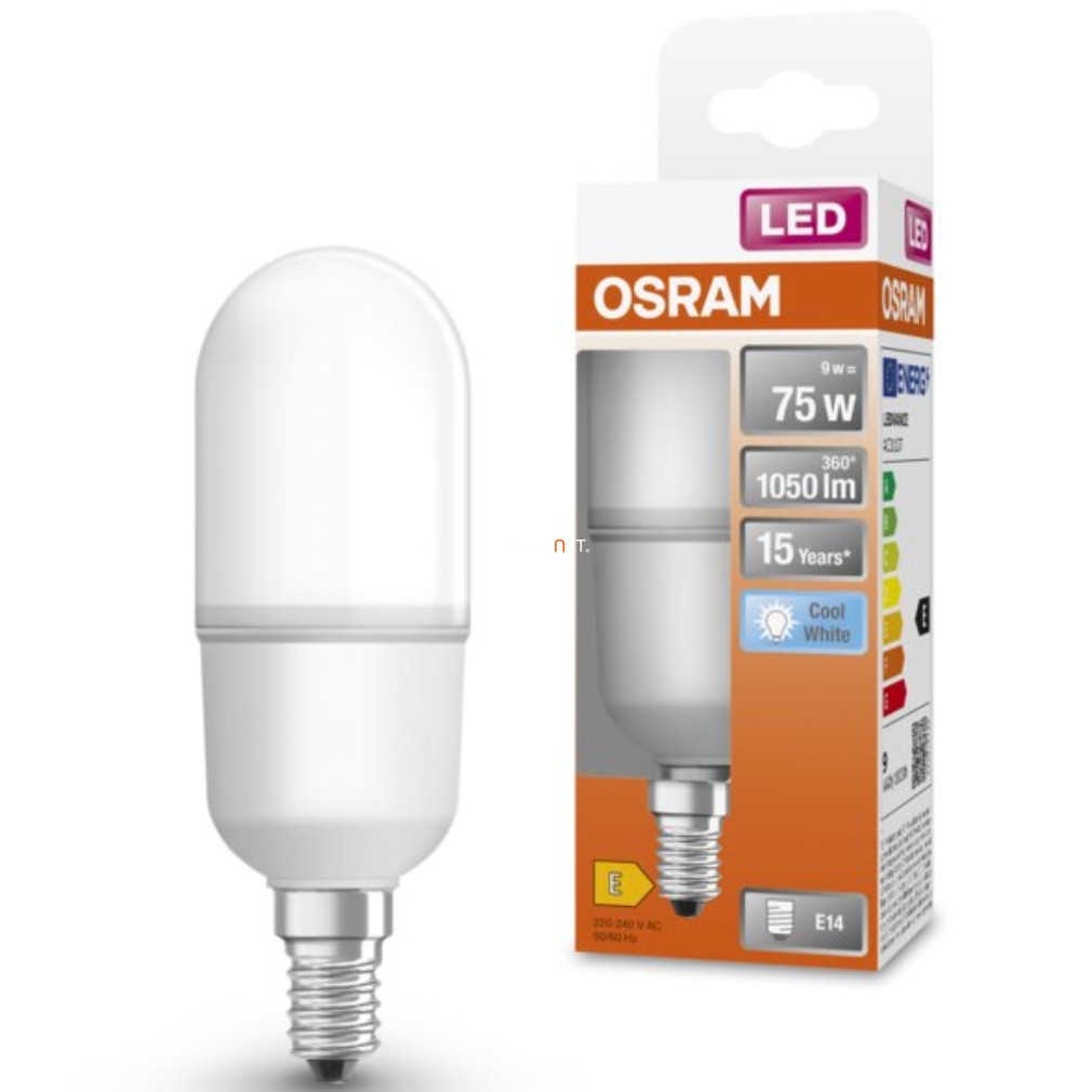 Osram E14 LED Star 9W 1050lm 4000K alb rece 200° - 75W înlocuire bec