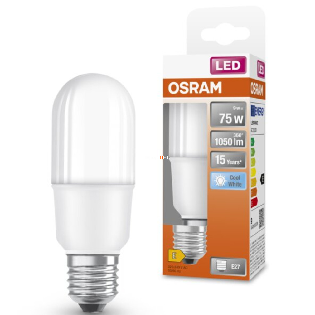 Osram E27 LED Star 9W 1050lm 4000K alb rece 200° - înlocuire bec 75W