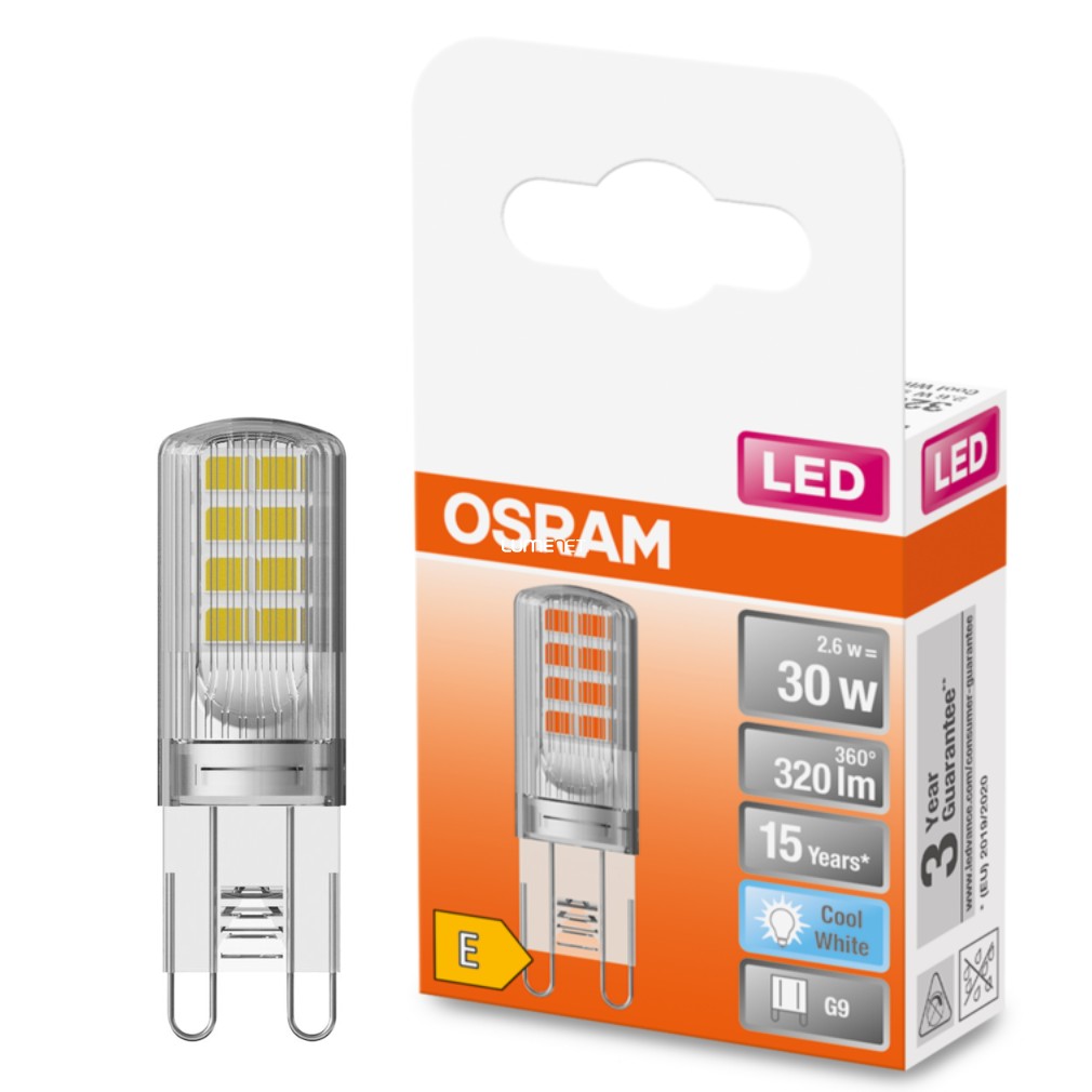 Osram G9 LED Special 2.6W 320lm 4000K alb rece 300° - înlocuire bec 30W