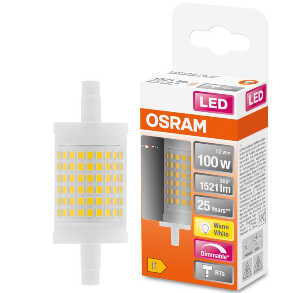 Osram R7s LED Special Line 12W 1521lm 2700K alb cald, reglabil 360° - înlocuiește becul de 100W