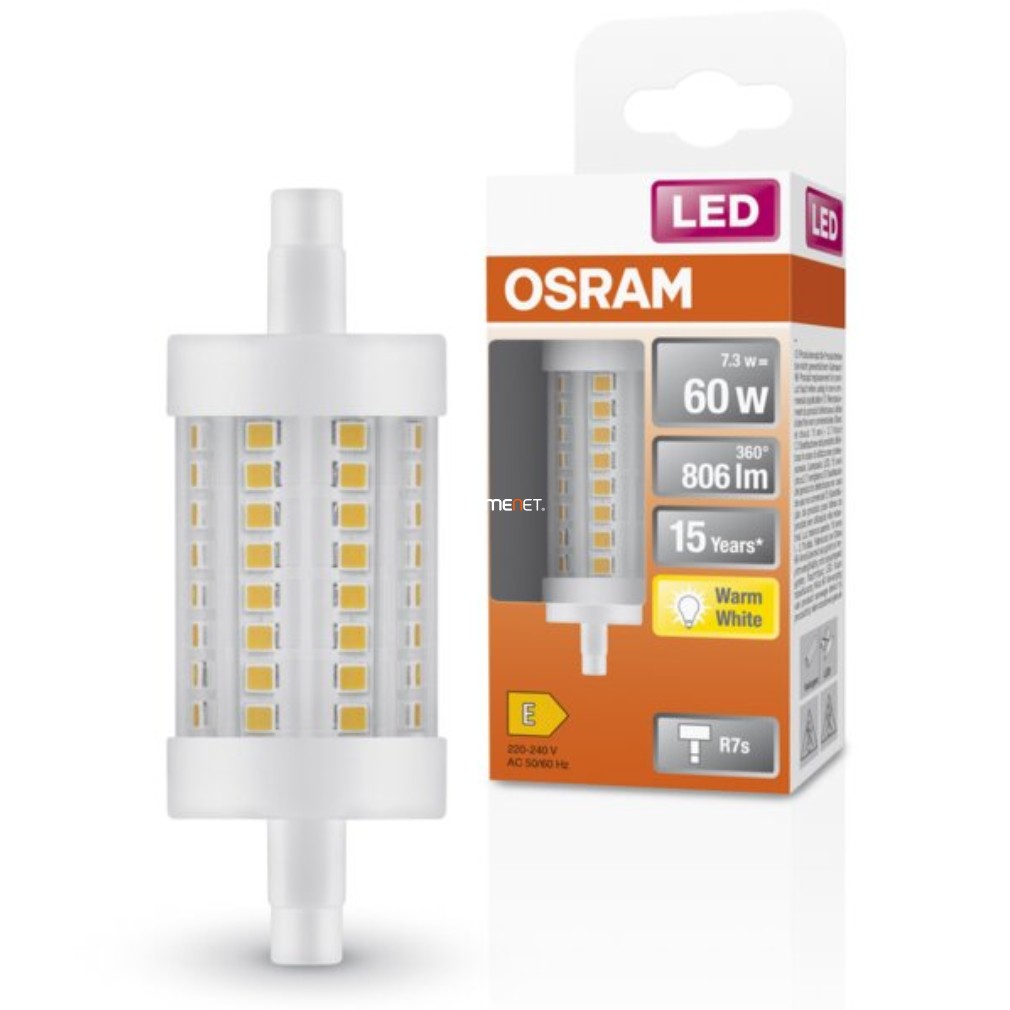 Osram R7s LED Special Line 6,5W 806lm 2700K alb cald 330° - înlocuire bec 60W