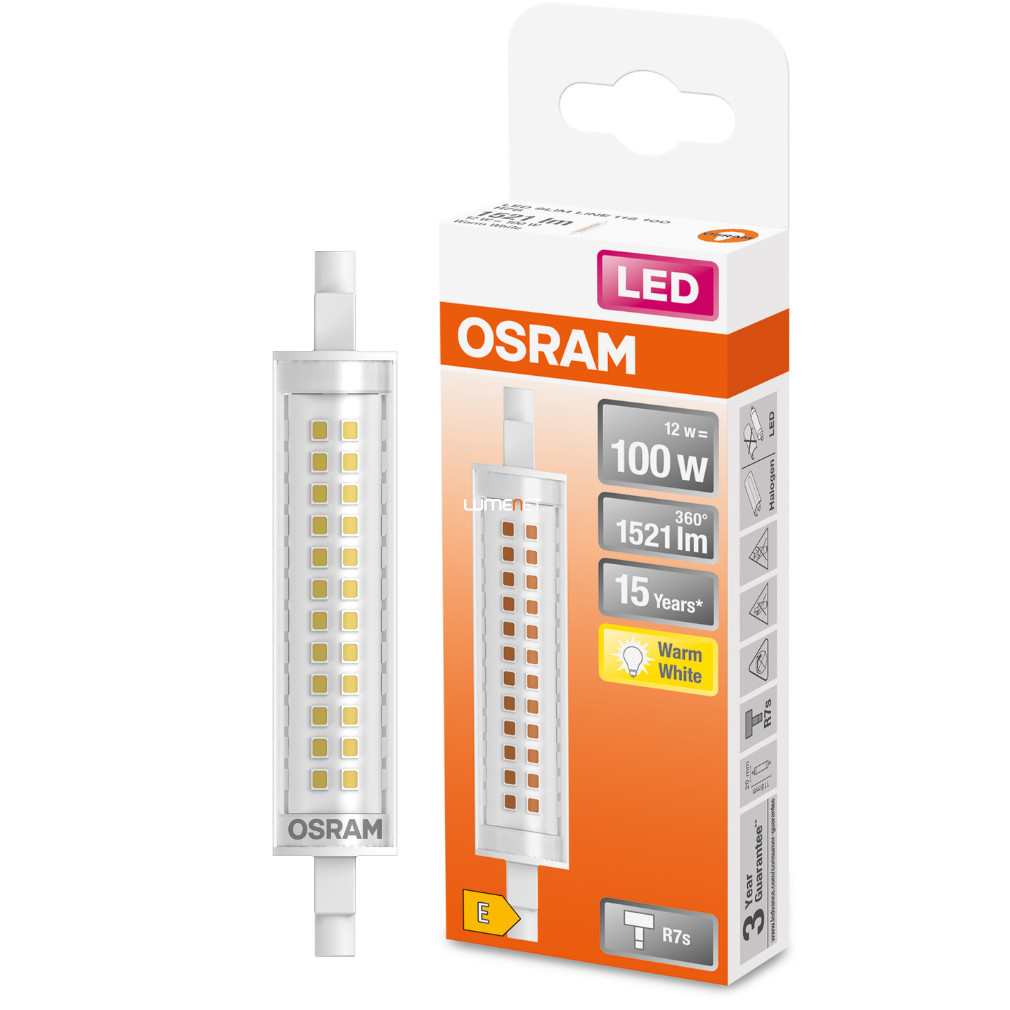 Osram Special Line R7s LED 12W 1521lm 2700K - 100W înlocuire bec