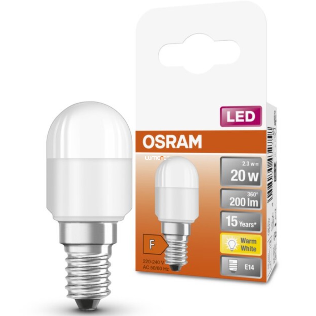 Osram E14 T26 LED Special 2.3W 200lm 2700K alb cald 160° - înlocuire bec 20W