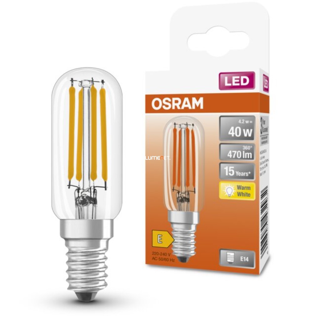 Osram E14 T26 LED Special 4W 470lm 2700K alb cald 320° - înlocuire bec 40W