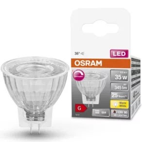   Osram GU4 12V LED SStar 4,5W 345lm 2700K alb cald, reglabil 36° - înlocuiește becul de 35W