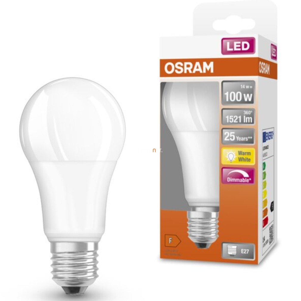 Osram E27 LED SStar 14W 1521lm 2700K alb cald, reglabil 220° - înlocuiește becul de 100W