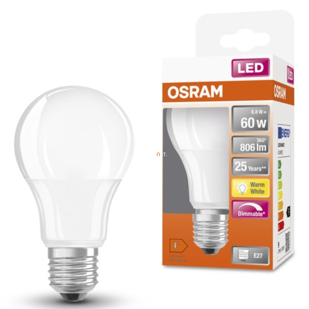 Osram E27 LED SStar 8.8W 806lm 2700K alb cald, reglabil 220° - înlocuiește becul de 60W