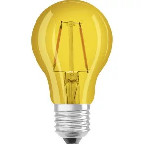   Osram E27 LED Star Decor 2,5 W, 235 lm, 2200 K, galben-soare, 300° – în locul unui bec incandescent standard de 15 W