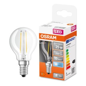   Osram E14 LED Star glob mic 2,5 W 250 lm 4000 K alb rece 300° - înlocuiește becul de 25 W