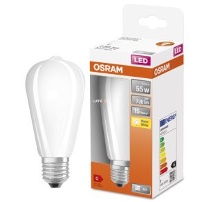   Osram E27 LED Star Edison 6,5 W 730 lm 2700 K alb cald 300° - înlocuiește becul de 55 W