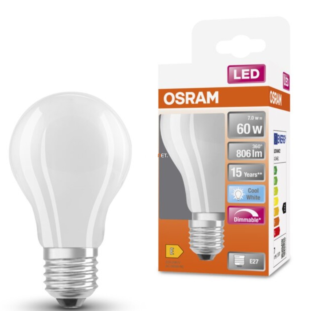 Osram E27 LED SStar 8.5W 806lm 4000K alb rece, reglabil 320° - înlocuiește becul de 60W