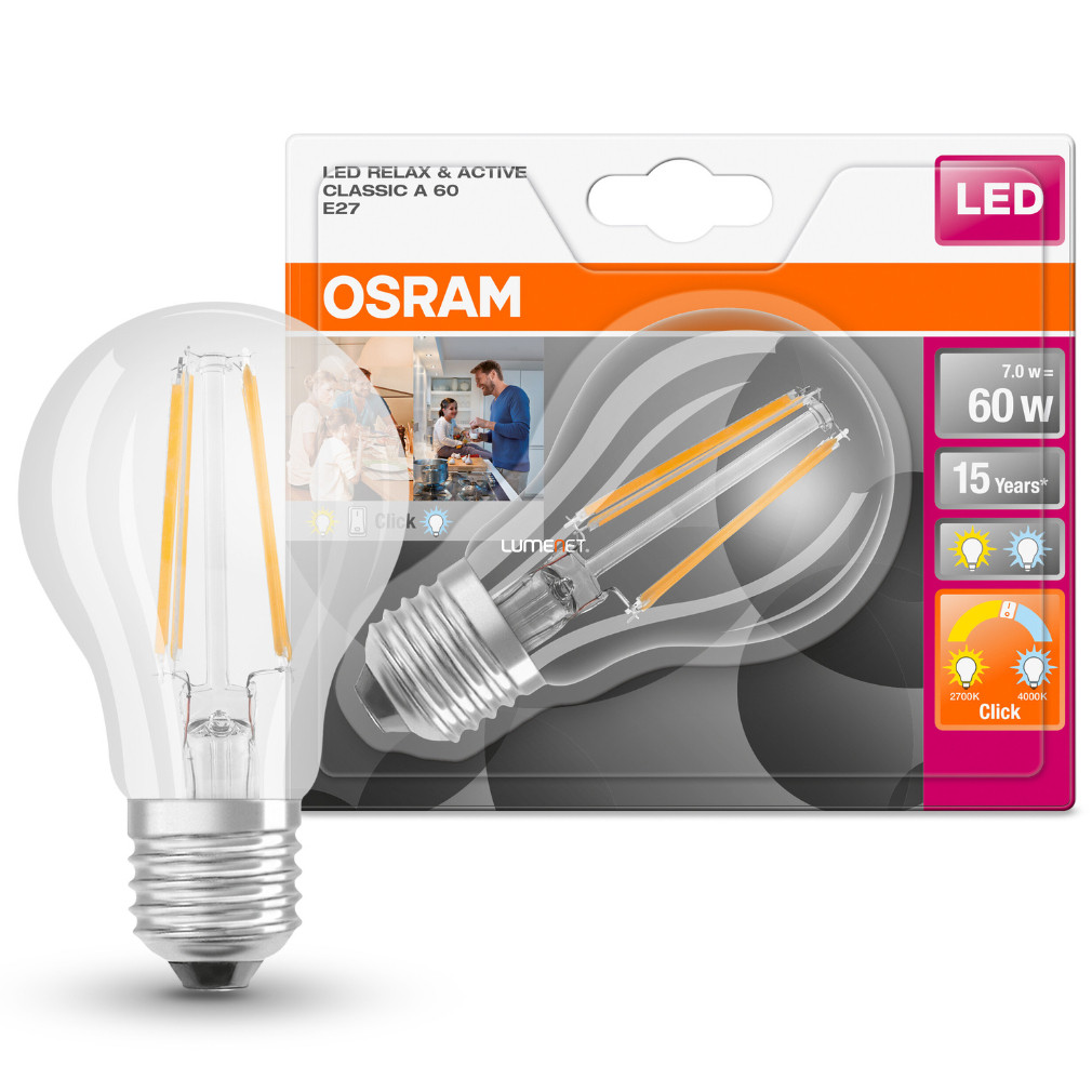 Osram Led Star+ A E27 LED 7W 806lm 2200-2700K - înlocuiește becul de 60W