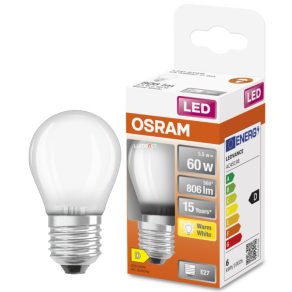   Osram E27 LED Star glob mic 5,5 W 806 lm 2700 K alb cald 300° opal - înlocuiește becul de 60 W
