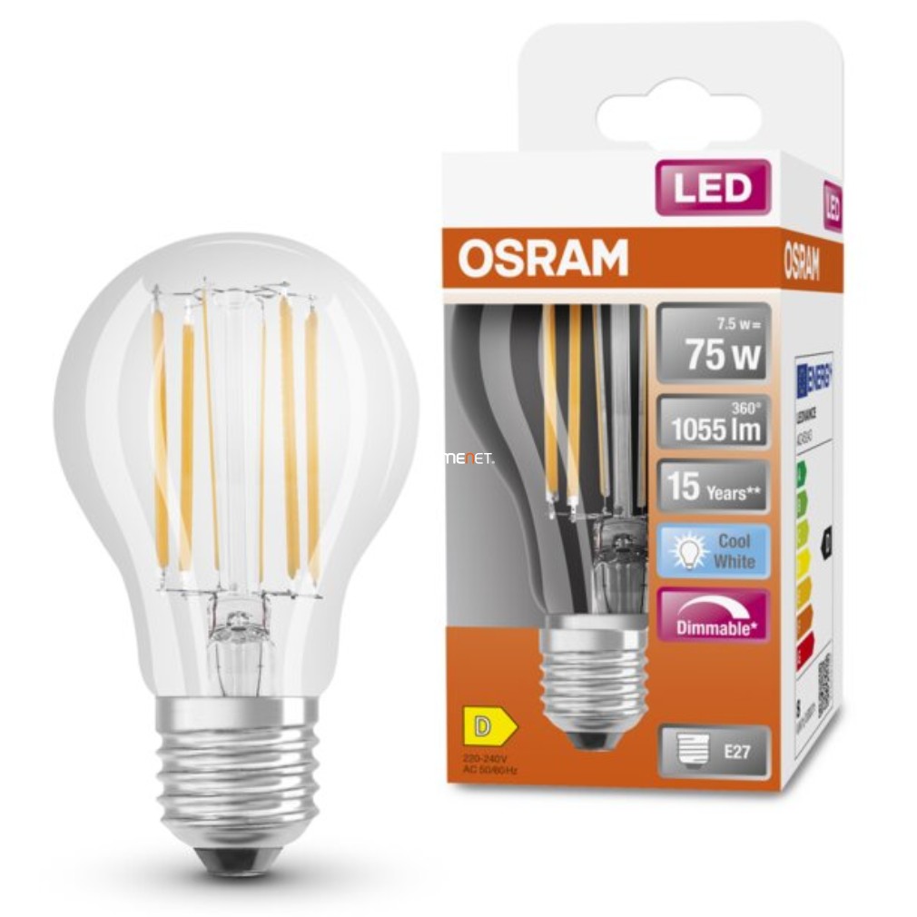 Osram E27 LED SStar 7.8W 1055lm 4000K alb rece, reglabil 300° - înlocuiește becul de 75W