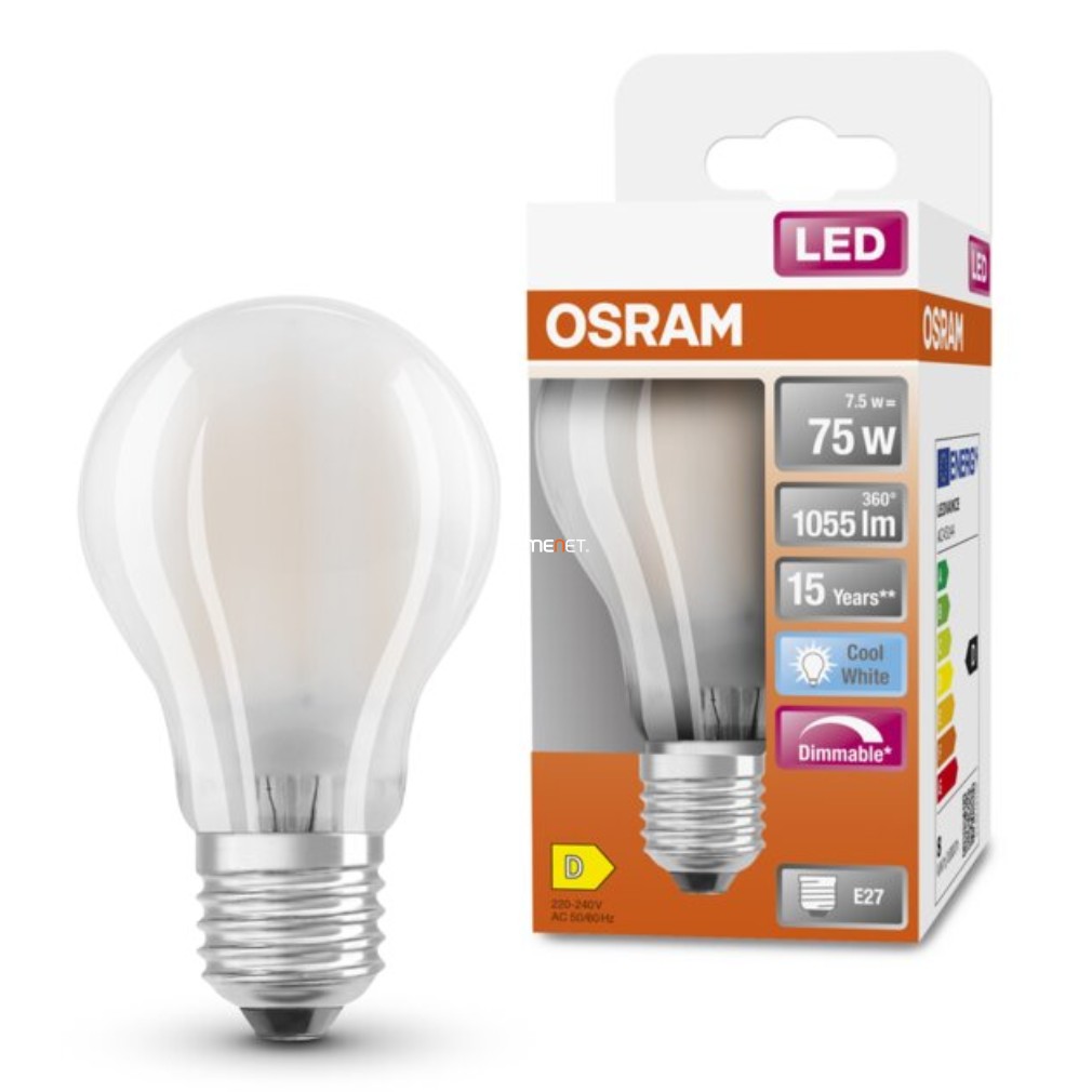 Osram E27 LED SStar 7.8W 1055lm 4000K alb rece, reglabil 300° opal - înlocuire bec 75W