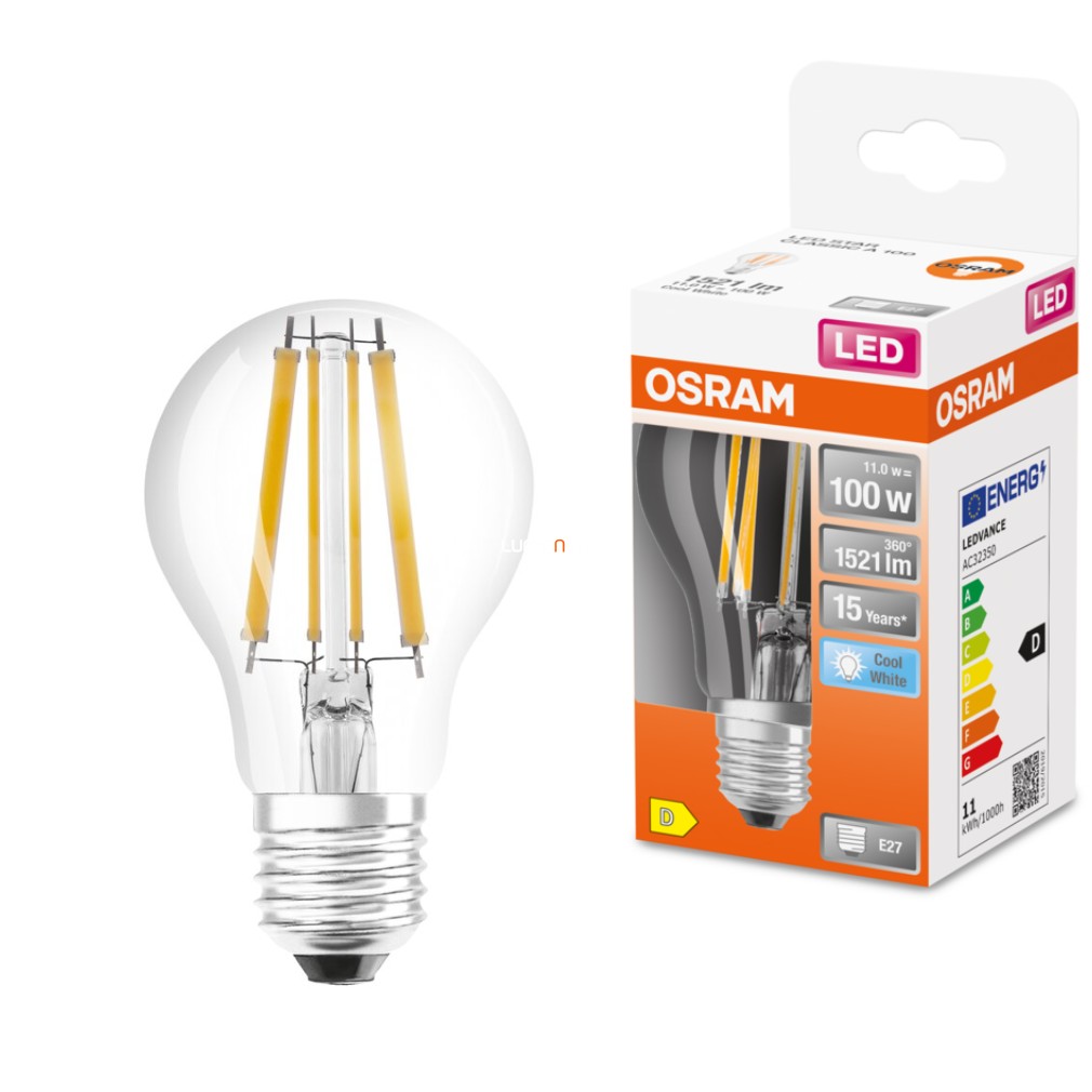 Osram E27 LED Star 11W 1521lm 4000K alb rece 320° - 100W înlocuire bec