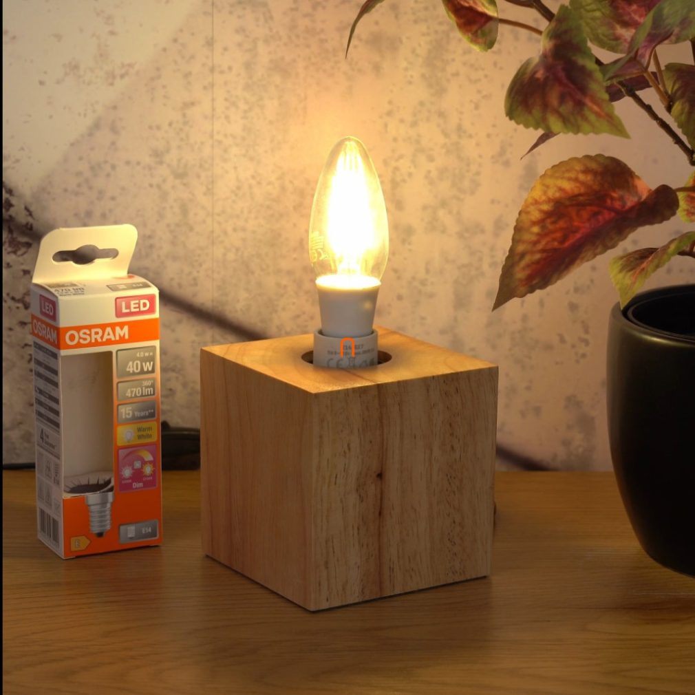 Osram Led Star+ B E14 LED 4W 470lm GlowDim 2200-2700K reglabil - înlocuiește becul de 40W