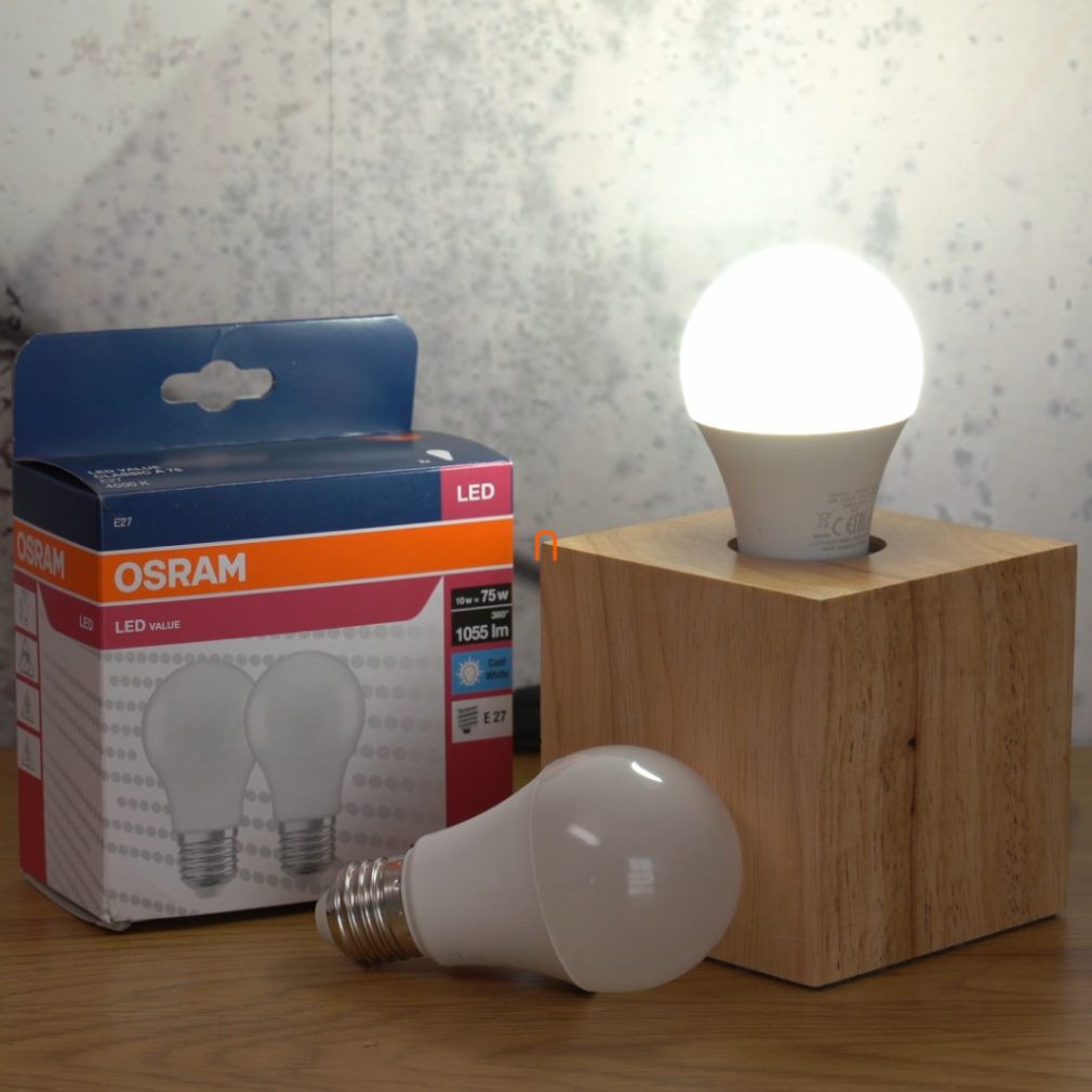 Osram E27 LED Value Classic 10W, 1055 lm, 4000 K, înlocuiește becul de 75 W (2 bucăți)