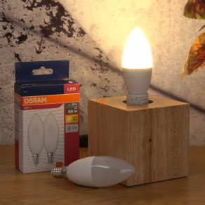  Osram E14 LED Value Classic sursă de lumină tip lumânare 7,5 W, 806 lm, 2700 K, înlocuiește becul de 60 W (2 bucăți)