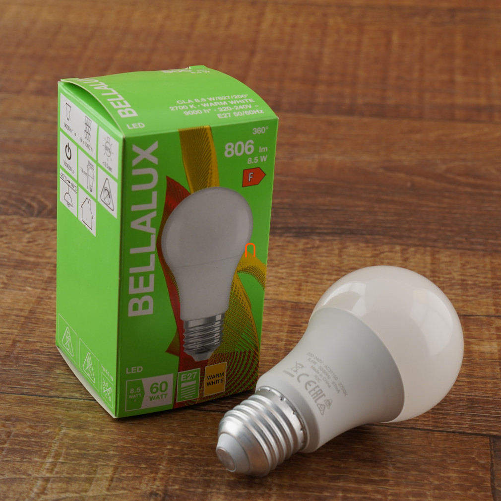 Bellalux CL A 60 8,5W/2700K E27 806lm LED - înlocuiește becul de 60W