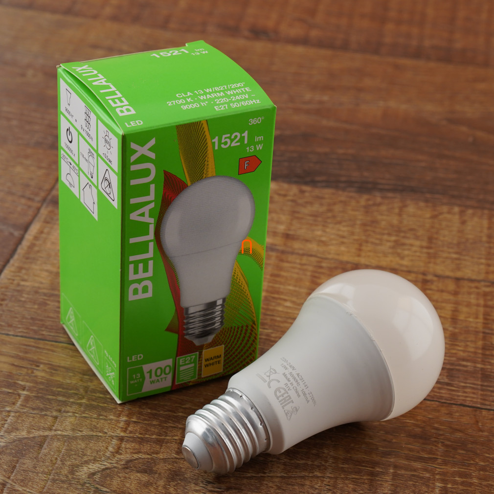 Bellalux CL A 100 13W/2700K E27 1521lm LED - înlocuiește becul de 100W