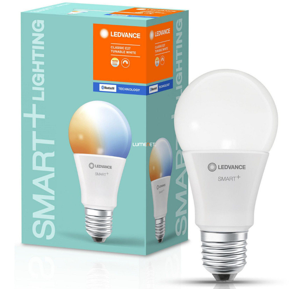 Ledvance Smart+ Bluetooth E27 LED 9W 806lm 2700-6500K TW - 60W izzó helyett