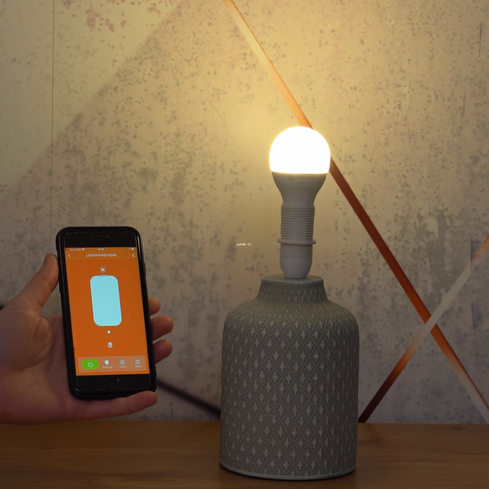 Ledvance Smart+ WIFI P40 4,9W/827 E14 WW 2700K 470lm Dim