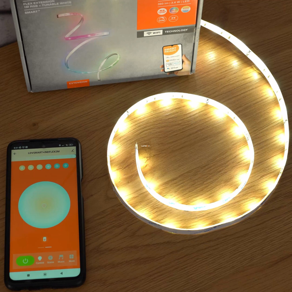 Ledvance Smart+ WIFI Flex RGBTW LED bandă accesorie 3,6W 2000-6500K 1m