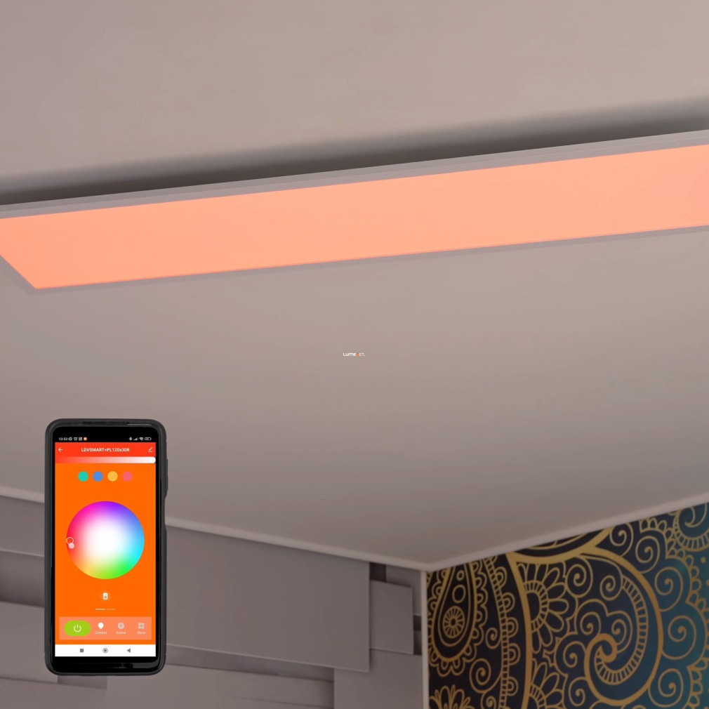 Ledvance Smart+ WIFI Planon Plus RGBW LED panel 36W 3000K 120x30 cm