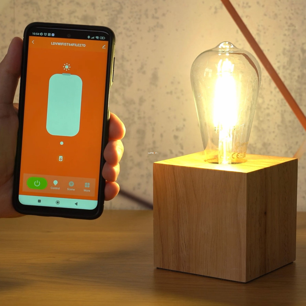 Ledvance Smart+ WIFI Edison E27 LED 6W 806lm 2700K alb cald - înlocuiește becul de 60W