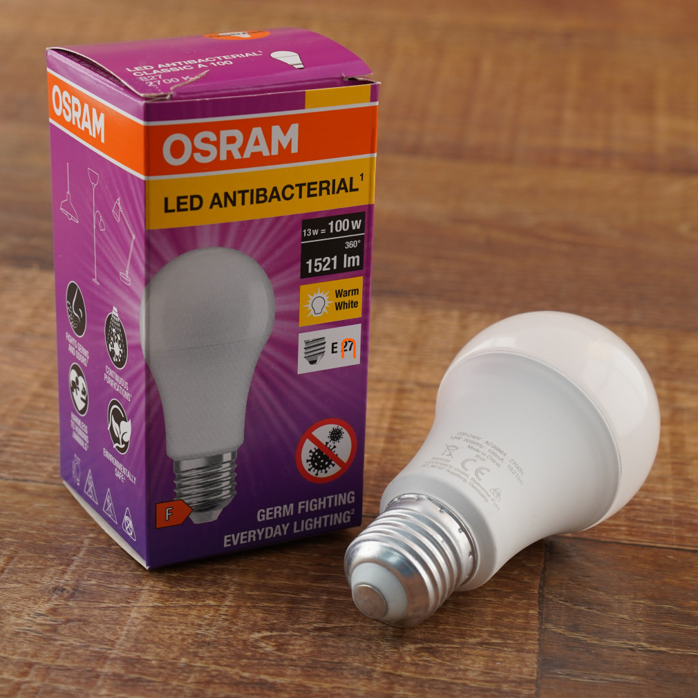 Osram E27 sursă de lumină LED antibacteriană 13W 1521lm 2700K - înlocuiește becul de 100W