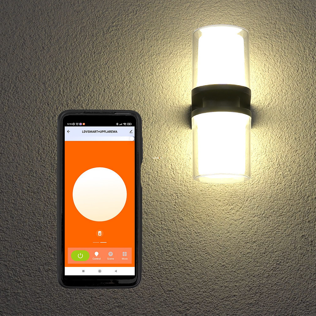 Ledvance Smart+ WIFI inteligentă lampă LED de exterior pentru montare pe perete, 14 W (Flare Up Down RGBW) în ambalaj deschis