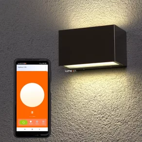   Ledvance Smart+ WIFI lampă LED inteligentă pentru exterior, montată pe perete, 14 W, culoare oțel (Brick Wide RGBW)