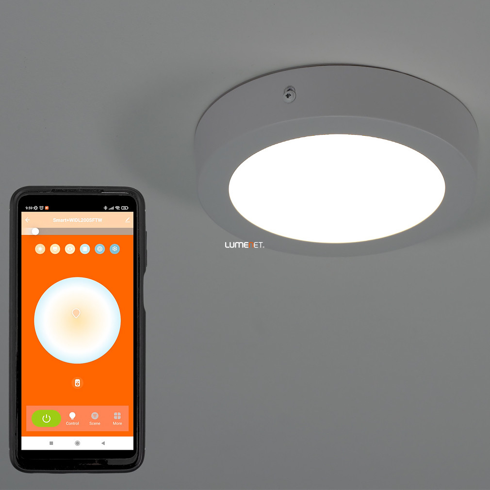 Ledvance Smart+ WIFI plafon inteligent LED, alb rece/cald, 12 W (Orbis Downlight Surface)