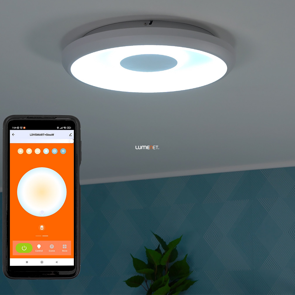 Ledvance Smart+ WIFI plafon inteligent LED, alb rece/cald, 32 W (Orbis Stea RGBW)