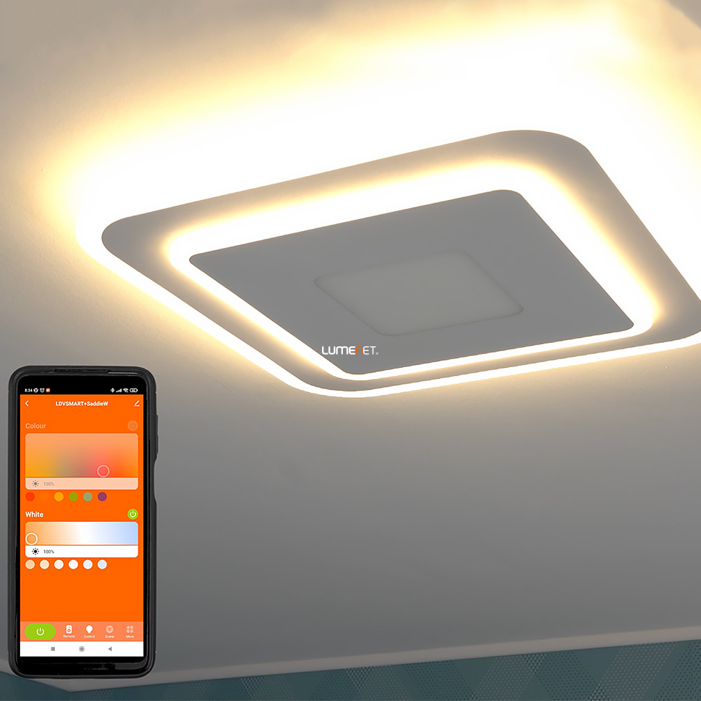 Ledvance Smart+ WIFI plafon inteligent LED, alb rece / cald, 32 W (Orbis Saddie RGBW)