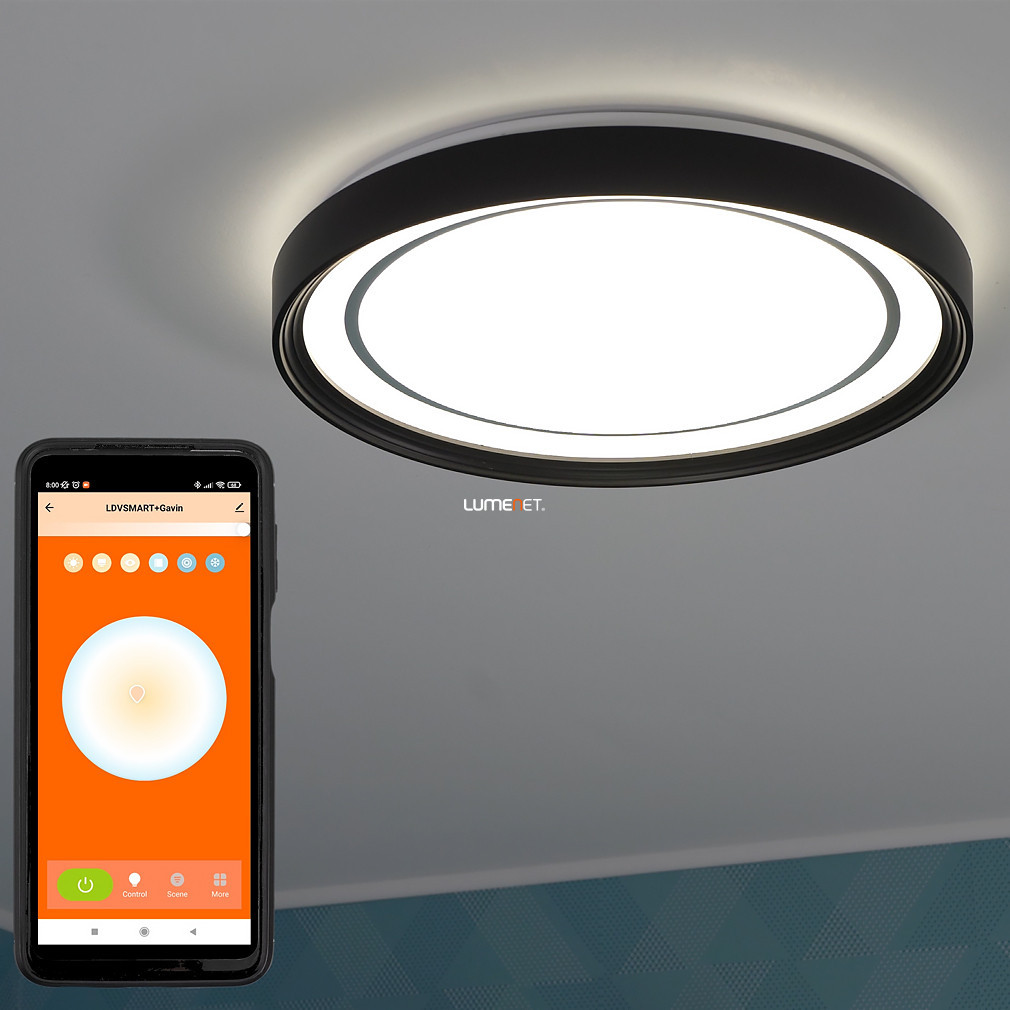 Ledvance Smart+ WIFI lampă LED inteligentă pentru tavan, alb rece/cald, 30 W, culoare neagră (Orbis Gavin)