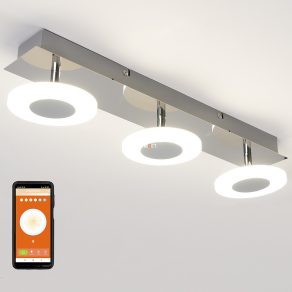   Lampă LED inteligentă Ledvance Smart+ WIFI pentru montare pe perete, alb rece/cald, 21 W (Orbis Wall Wave)