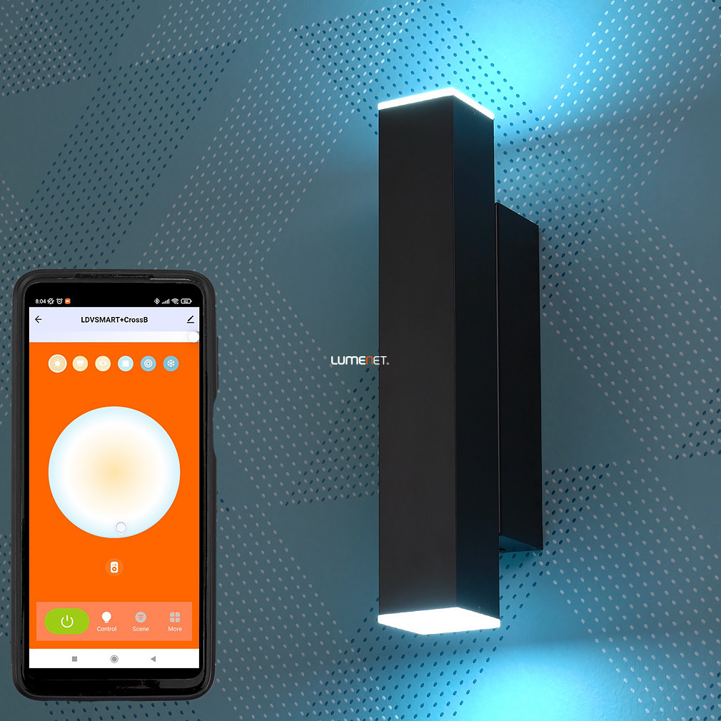 Ledvance Smart+ WIFI lampă LED inteligentă orientabilă pentru perete, alb rece/alb cald, 12 W, negru (Orbis Wall Cross)